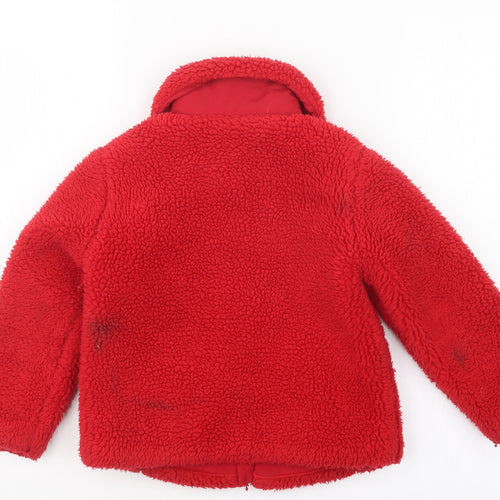 George Girls Red   Jacket  Size 4-5 Years