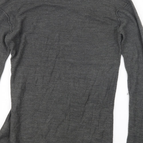 H&M Womens Grey  Knit Pullover Jumper Size XS