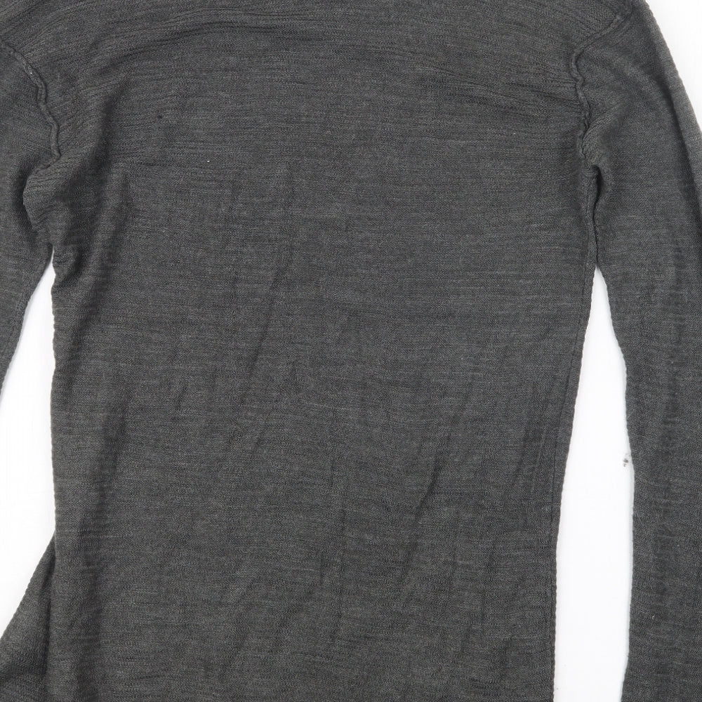 H&M Womens Grey  Knit Pullover Jumper Size XS