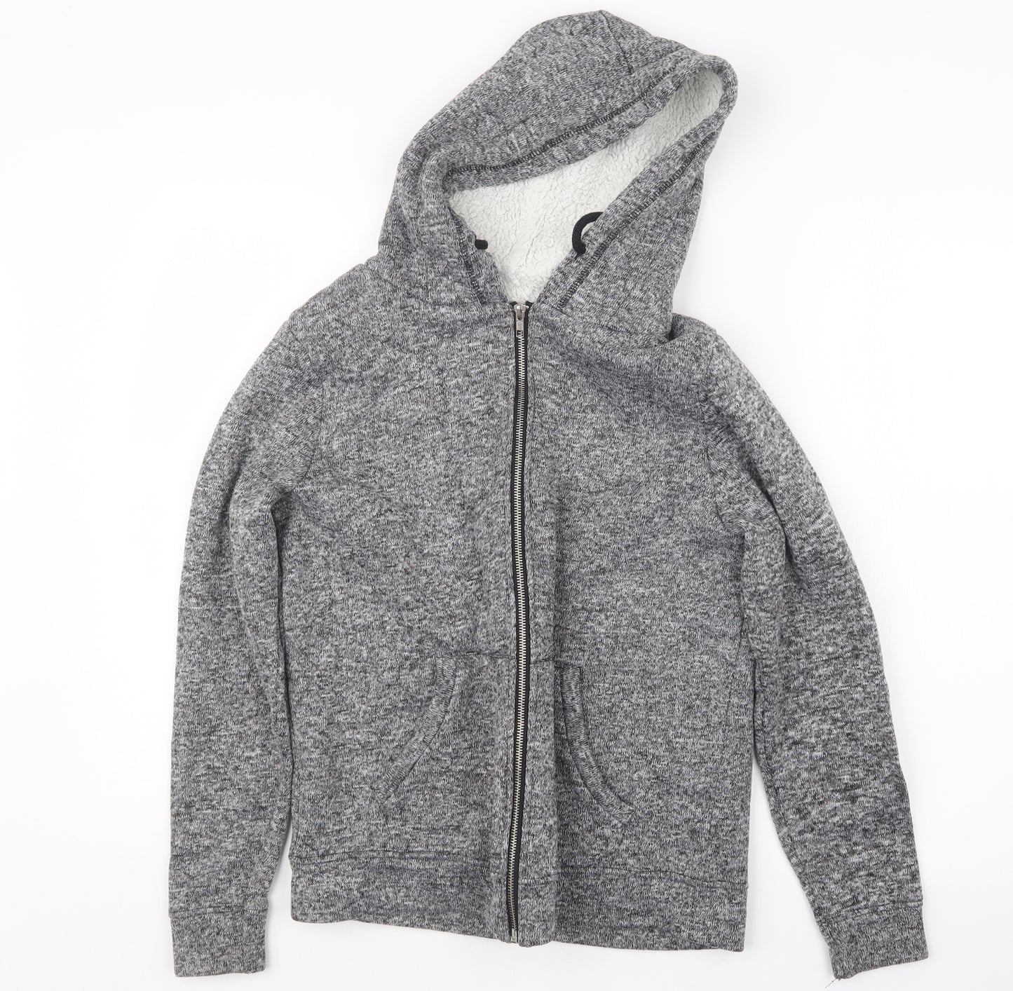 Primark Womens Grey   Full Zip Hoodie Size 14