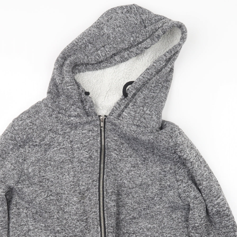 Primark Womens Grey   Full Zip Hoodie Size 14