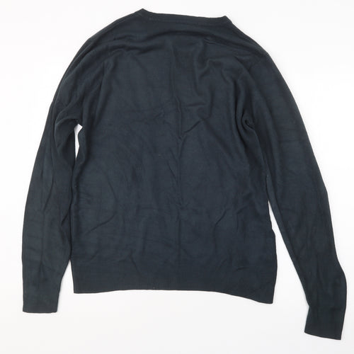 George Mens Blue  Knit Pullover Jumper Size S