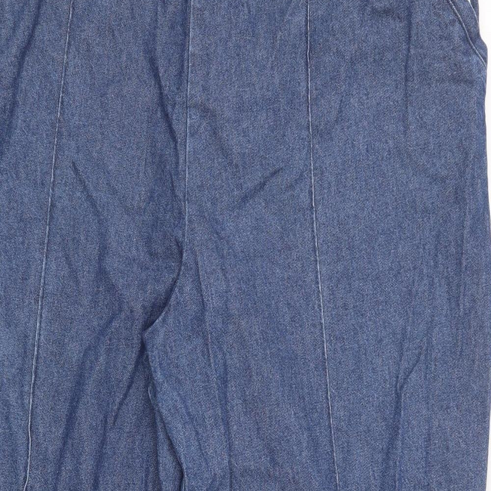 Marks and Spencer Womens Blue  Denim Trousers  Size 18 L26 in