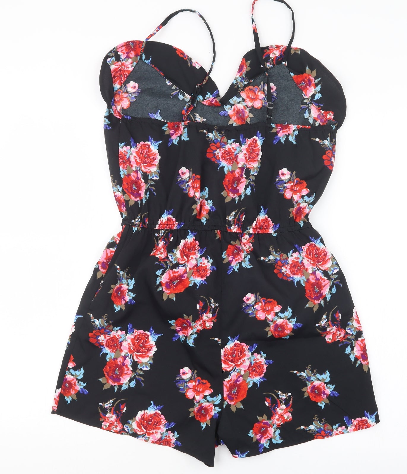 Atmosphere Womens Black Floral  Playsuit One-Piece Size 10