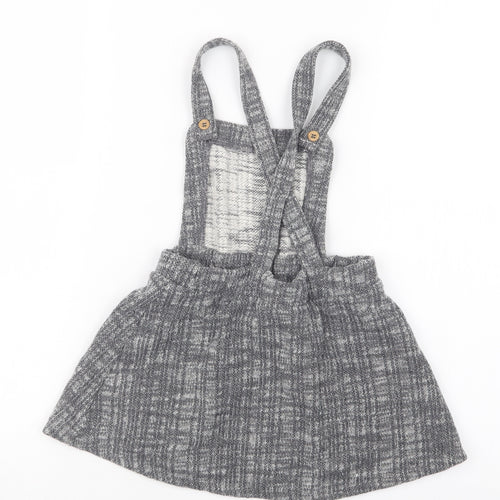 George Girls Grey   Pinafore/Dungaree Dress  Size 3-4 Years