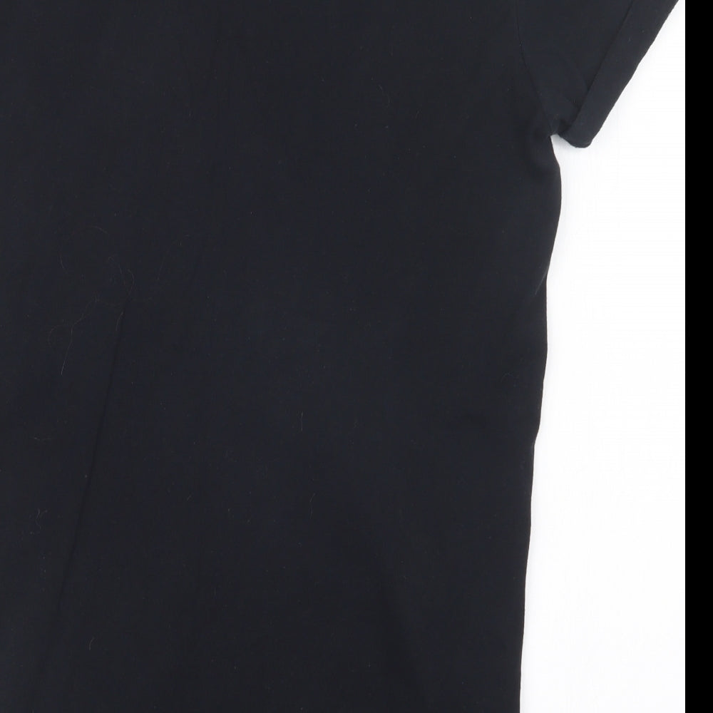 River Island Womens Black   Basic T-Shirt Size 10