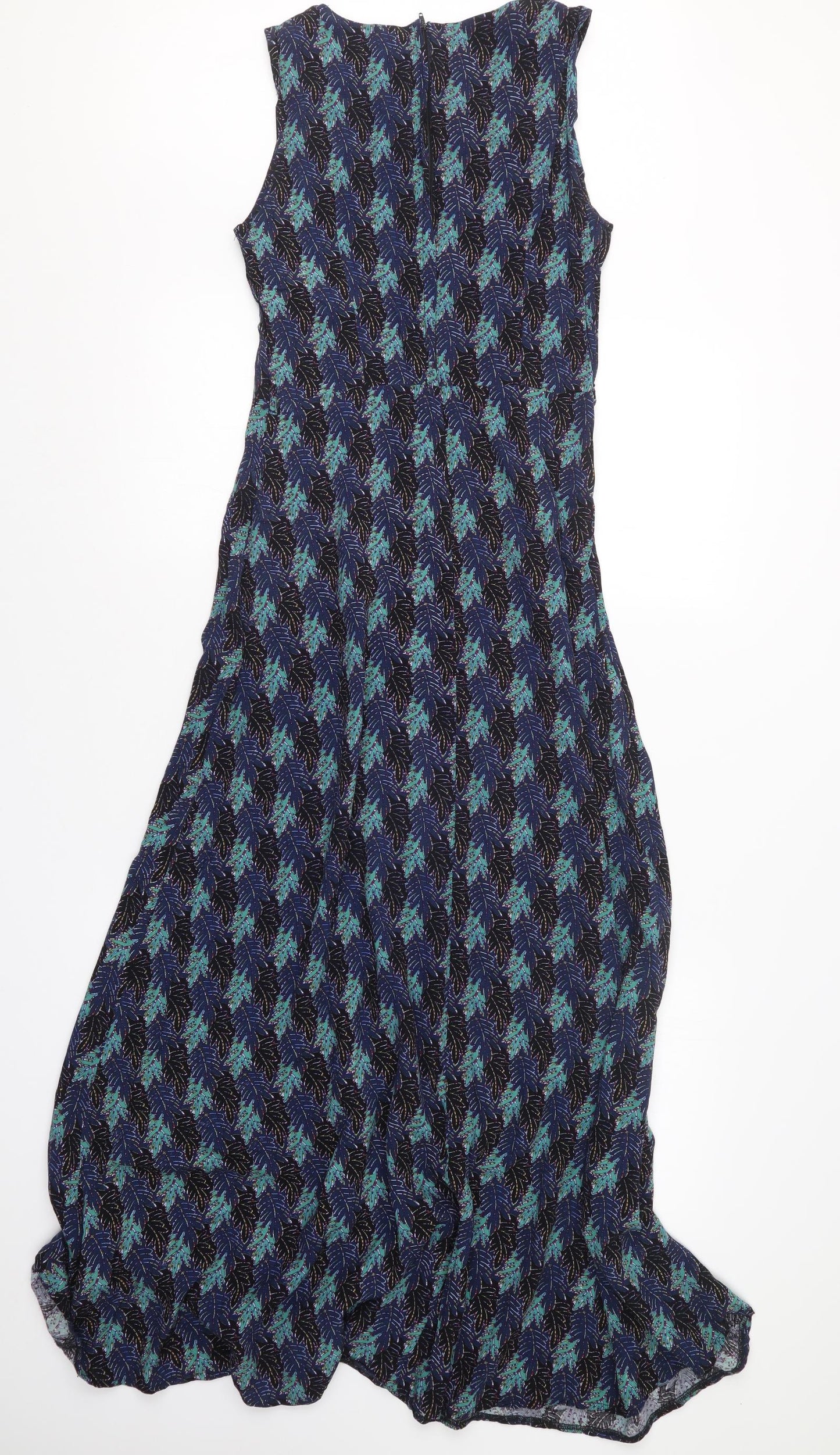 Izabel London  Womens Blue Geometric  Maxi  Size 10