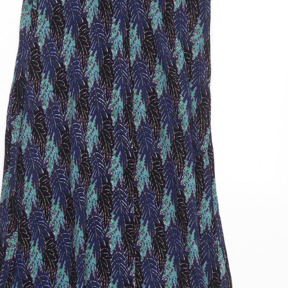 Izabel London  Womens Blue Geometric  Maxi  Size 10