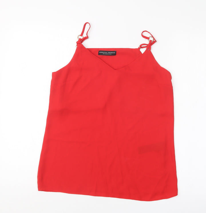 Dorothy Perkins Womens Red   Basic Blouse Size 10