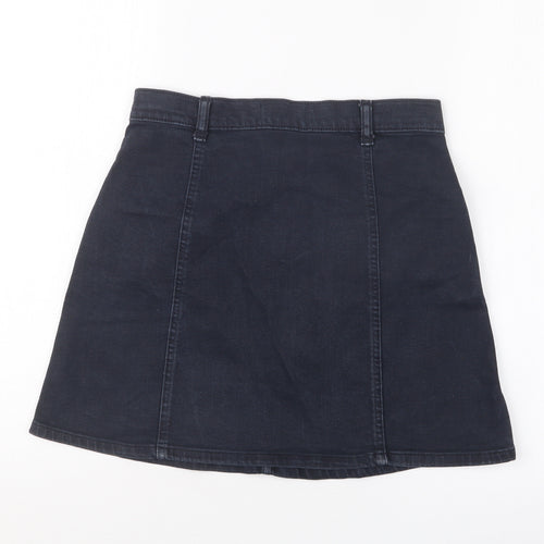 Mango Womens Blue  Denim Straight & Pencil Skirt Size S