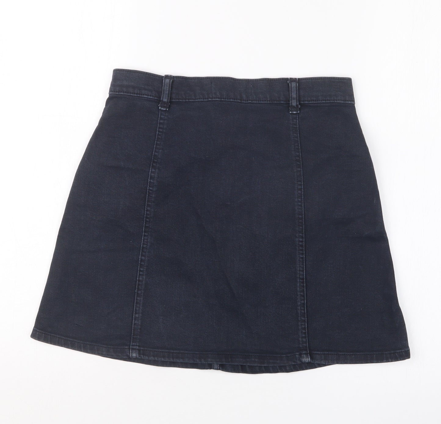 Mango Womens Blue  Denim Straight & Pencil Skirt Size S