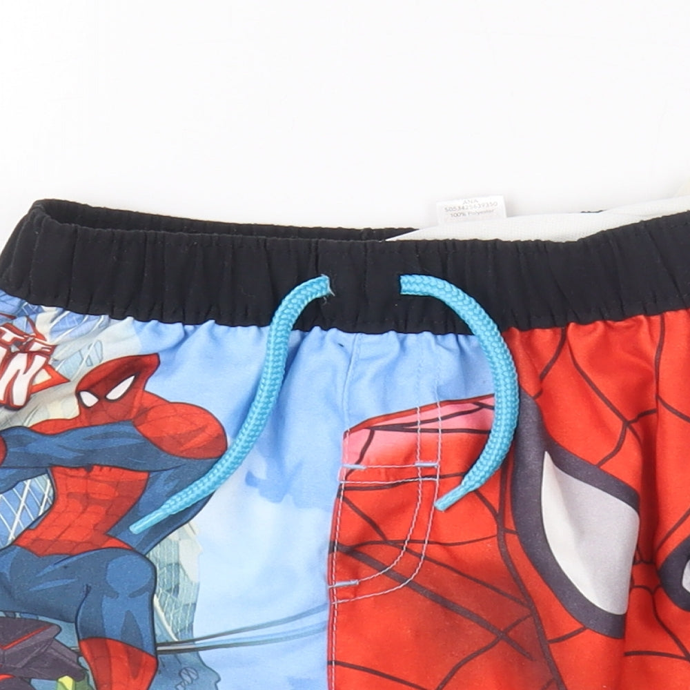 George Boys Blue Geometric  Cargo Shorts Size 3-4 Years - Spider-Man