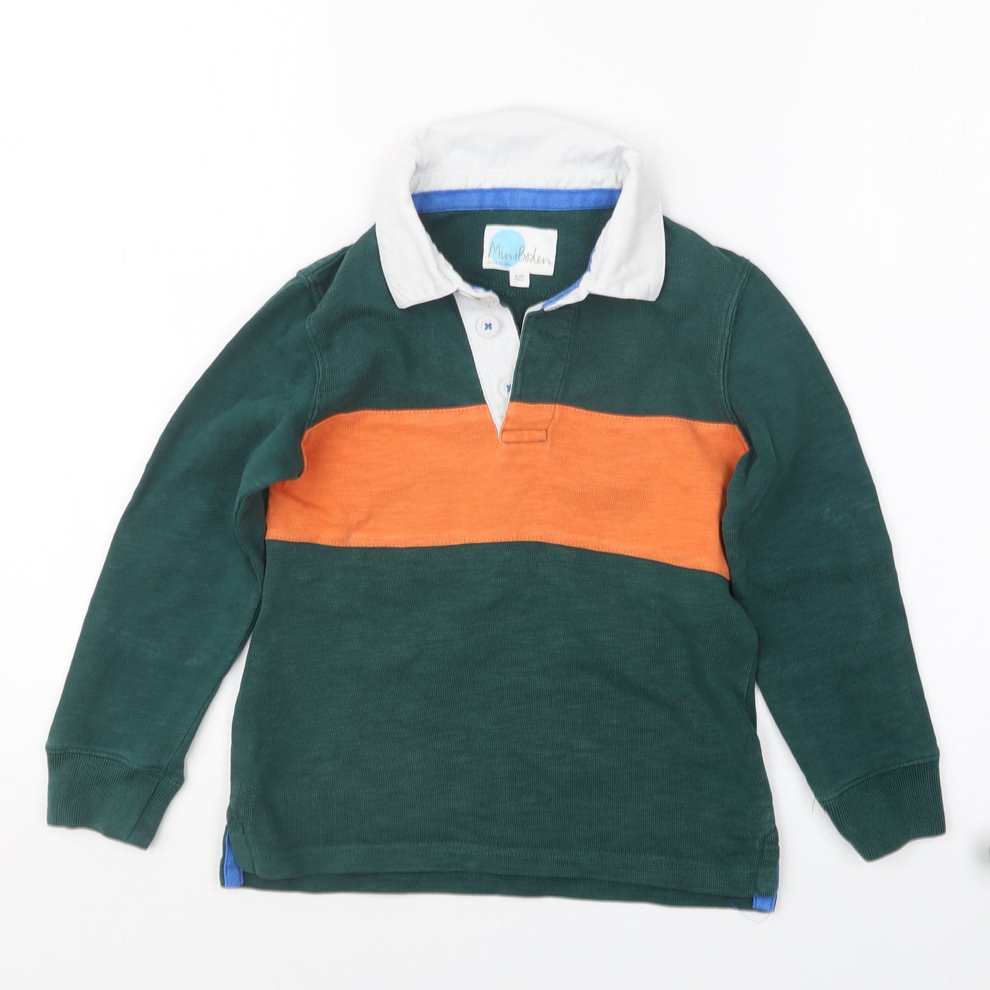 Mini Boden Boys Green   Basic Polo Size 5-6 Years