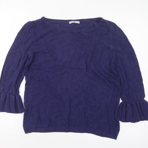TU Womens Blue   Pullover Jumper Size 16
