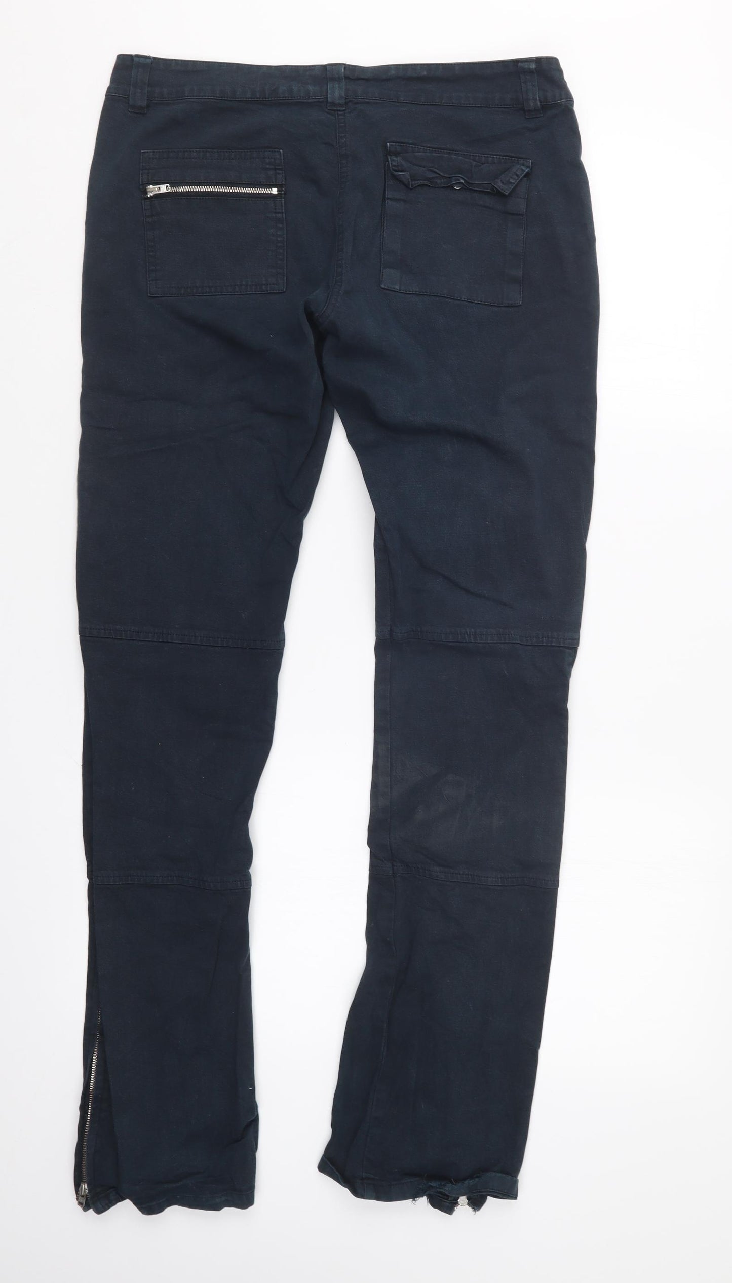 Moto Womens Blue   Trousers  Size 12 L31.5 in