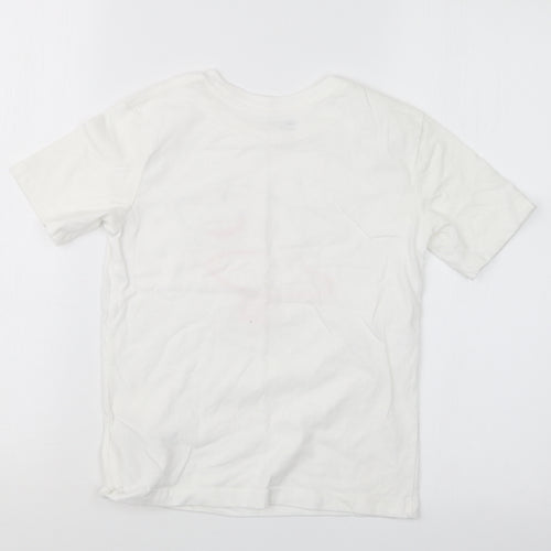 Gap Boys White   Basic T-Shirt Size 6-7 Years