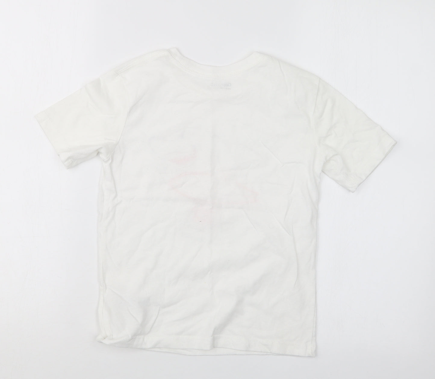 Gap Boys White   Basic T-Shirt Size 6-7 Years