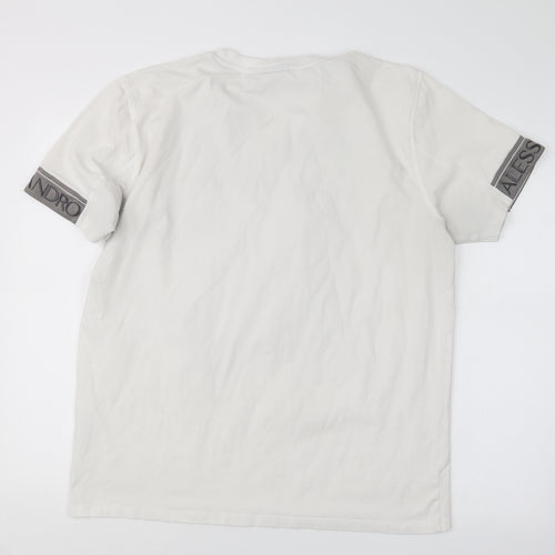Alessandro Zavetti Mens White    T-Shirt Size XL