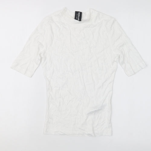 COLLUSION Womens White   Basic T-Shirt Size 8