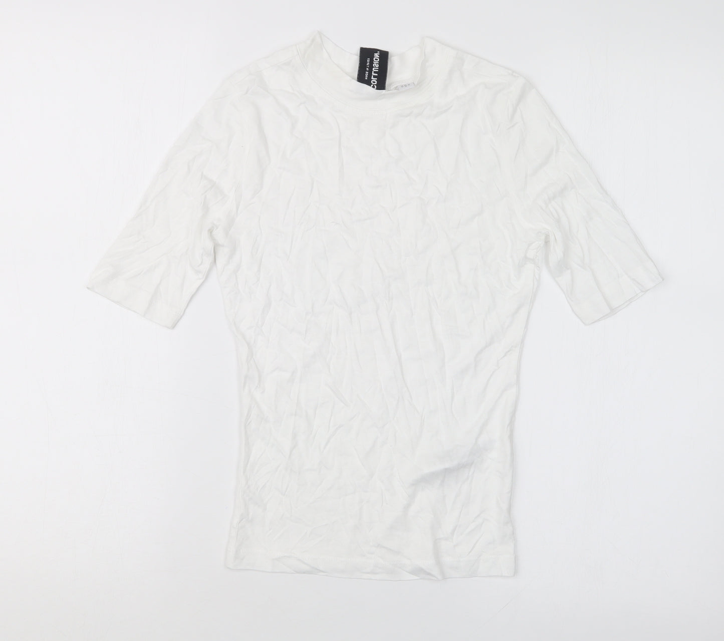 COLLUSION Womens White   Basic T-Shirt Size 8