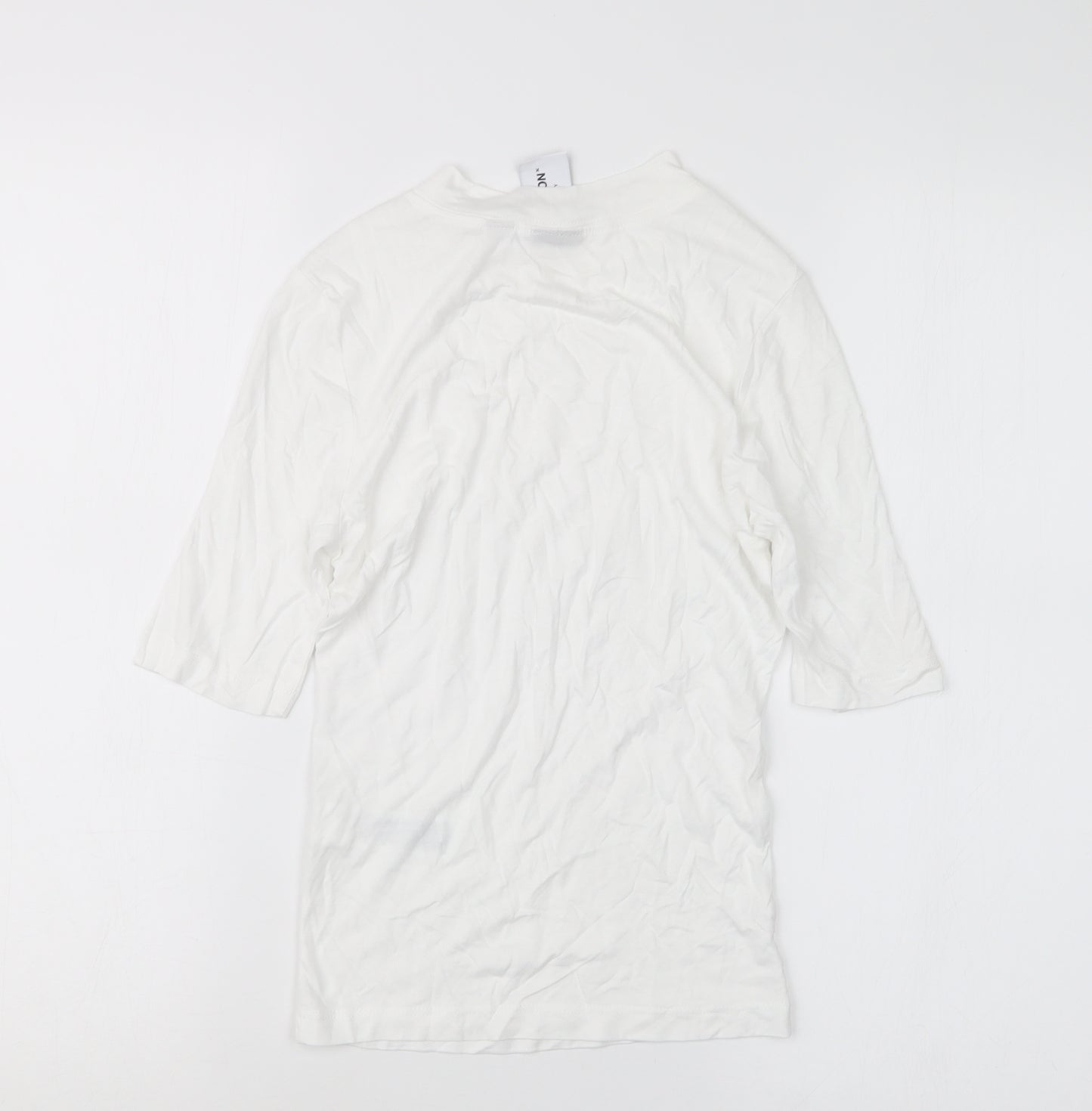 COLLUSION Womens White   Basic T-Shirt Size 8