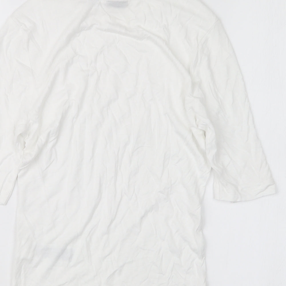 COLLUSION Womens White   Basic T-Shirt Size 8