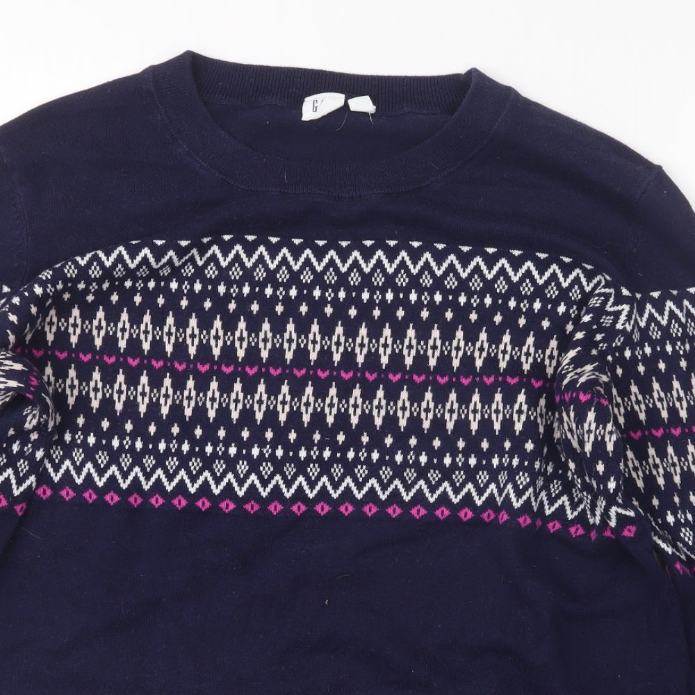 Gap Womens Blue  Knit Pullover Jumper Size M