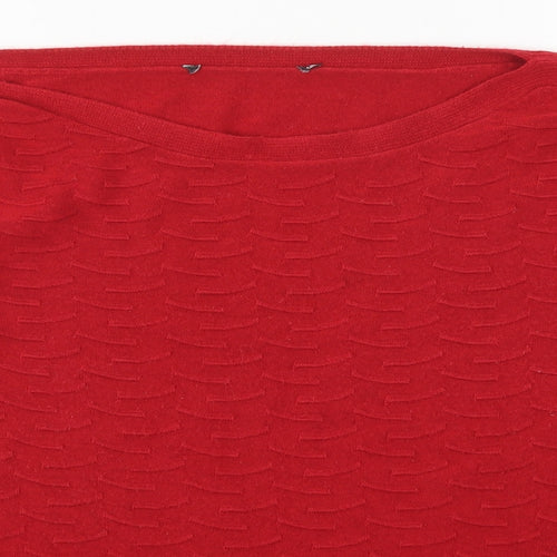 Preworn Womens Red  Knit Pullover Jumper Size 18