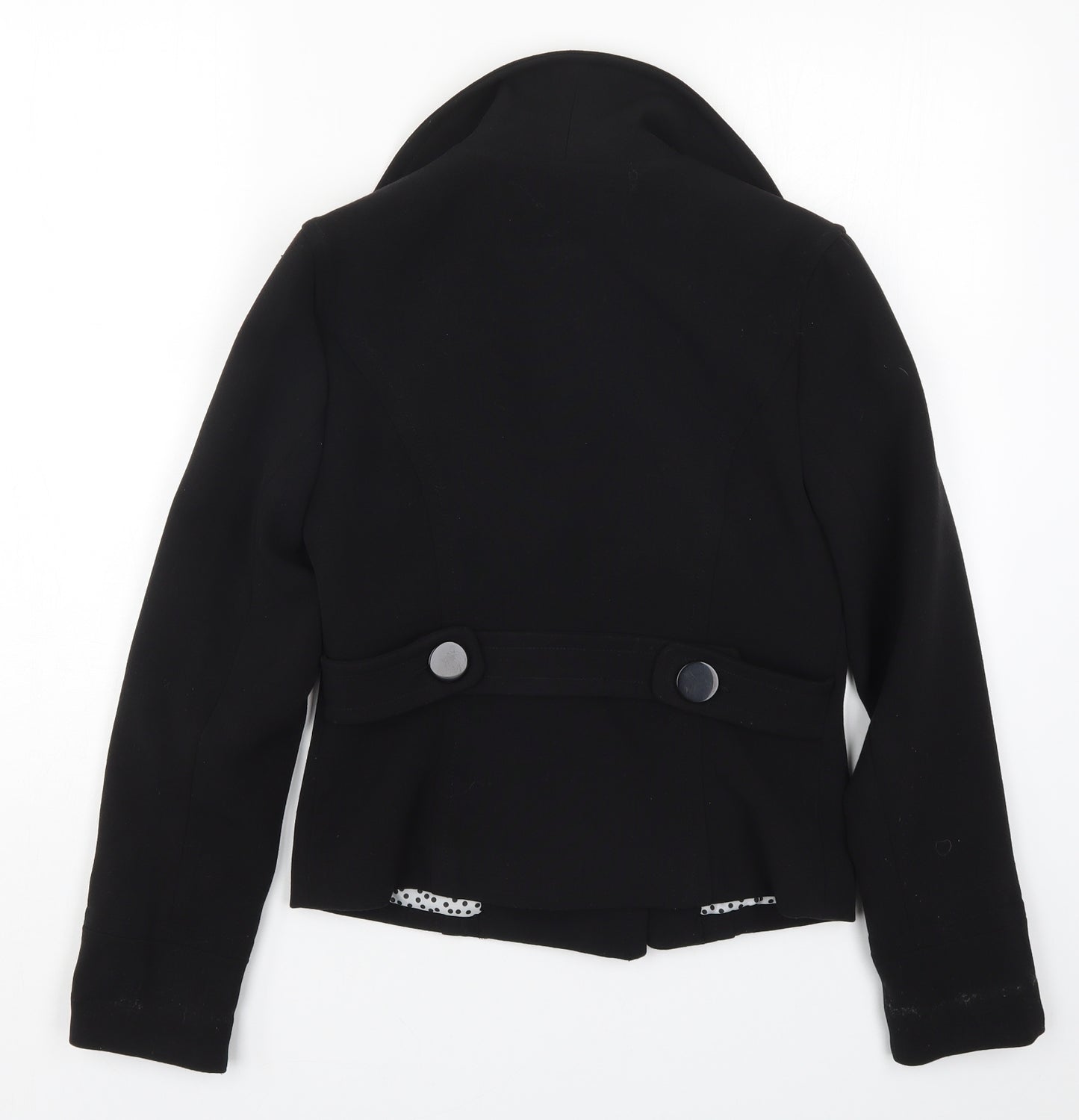 Matalan Womens Black   Pea Coat Coat Size 8