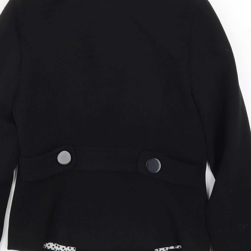 Matalan Womens Black   Pea Coat Coat Size 8