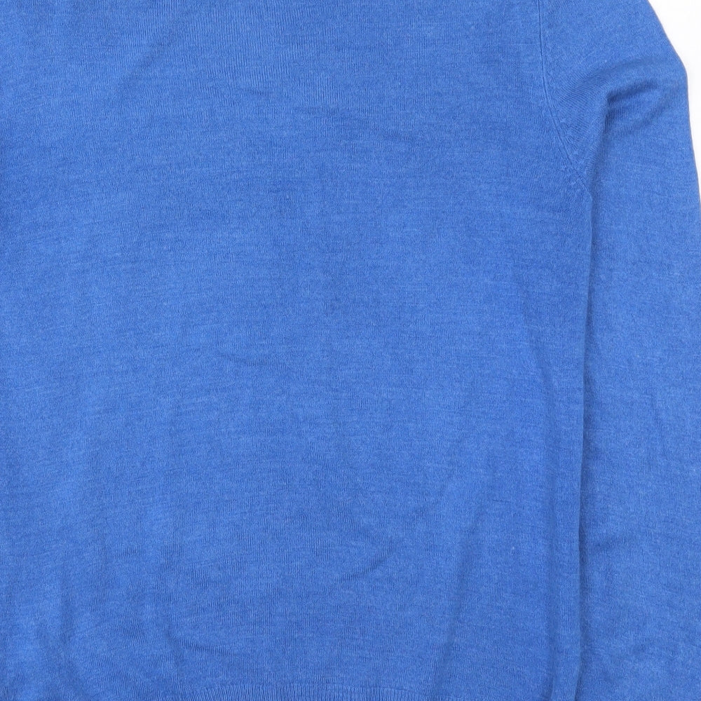 F&F Mens Blue  Knit Pullover Jumper Size M