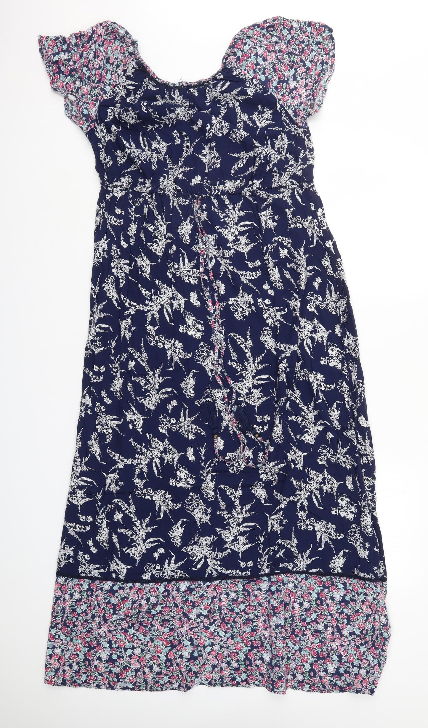 George Womens Blue Floral  Maxi  Size 16