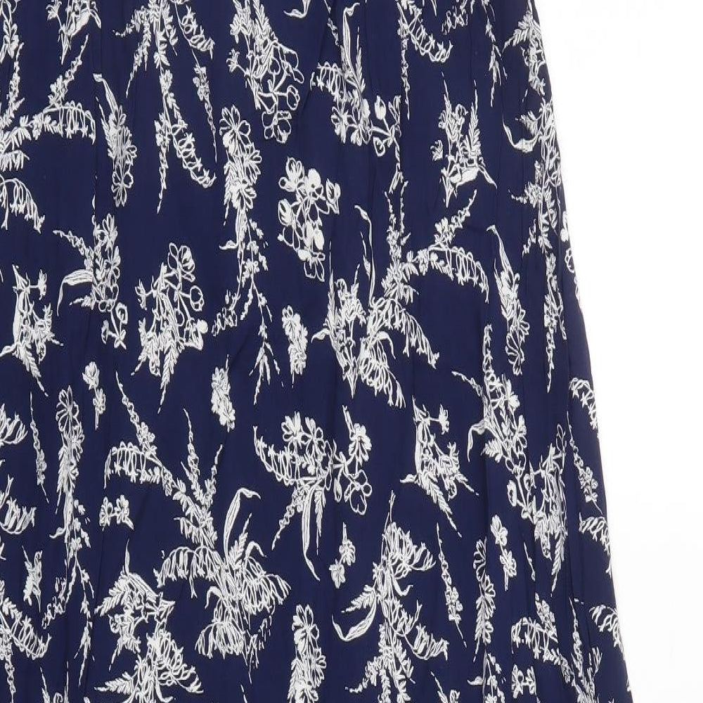 George Womens Blue Floral  Maxi  Size 16