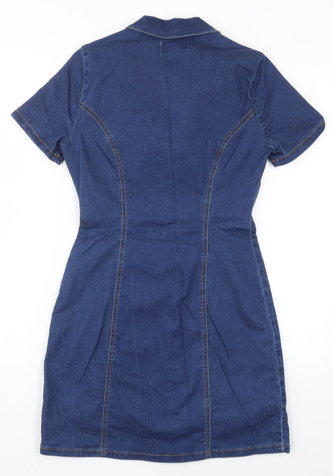 New Look Womens Blue  Denim Pencil Dress  Size 6