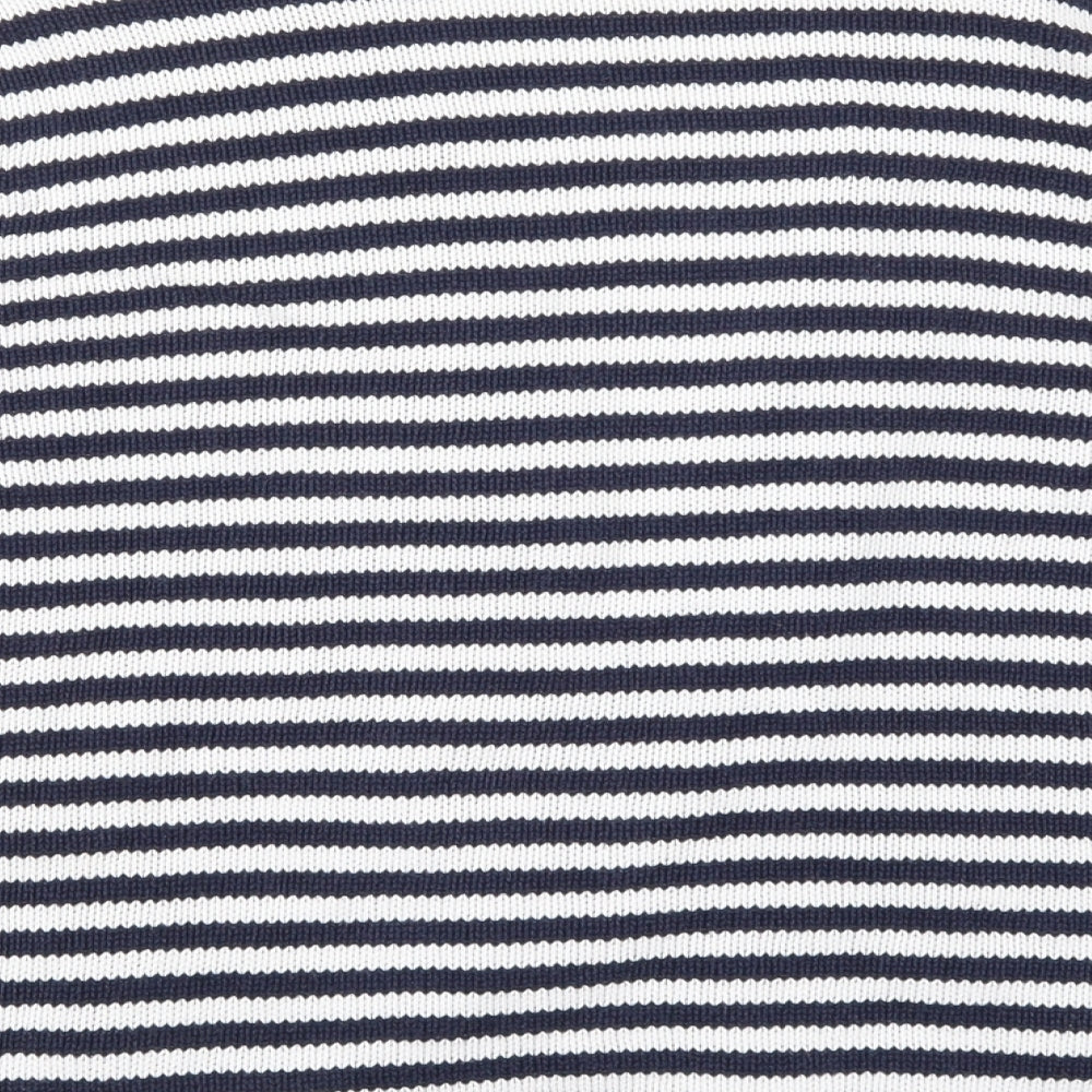 Eastex Womens Blue Striped Knit Cardigan Jumper Size 14