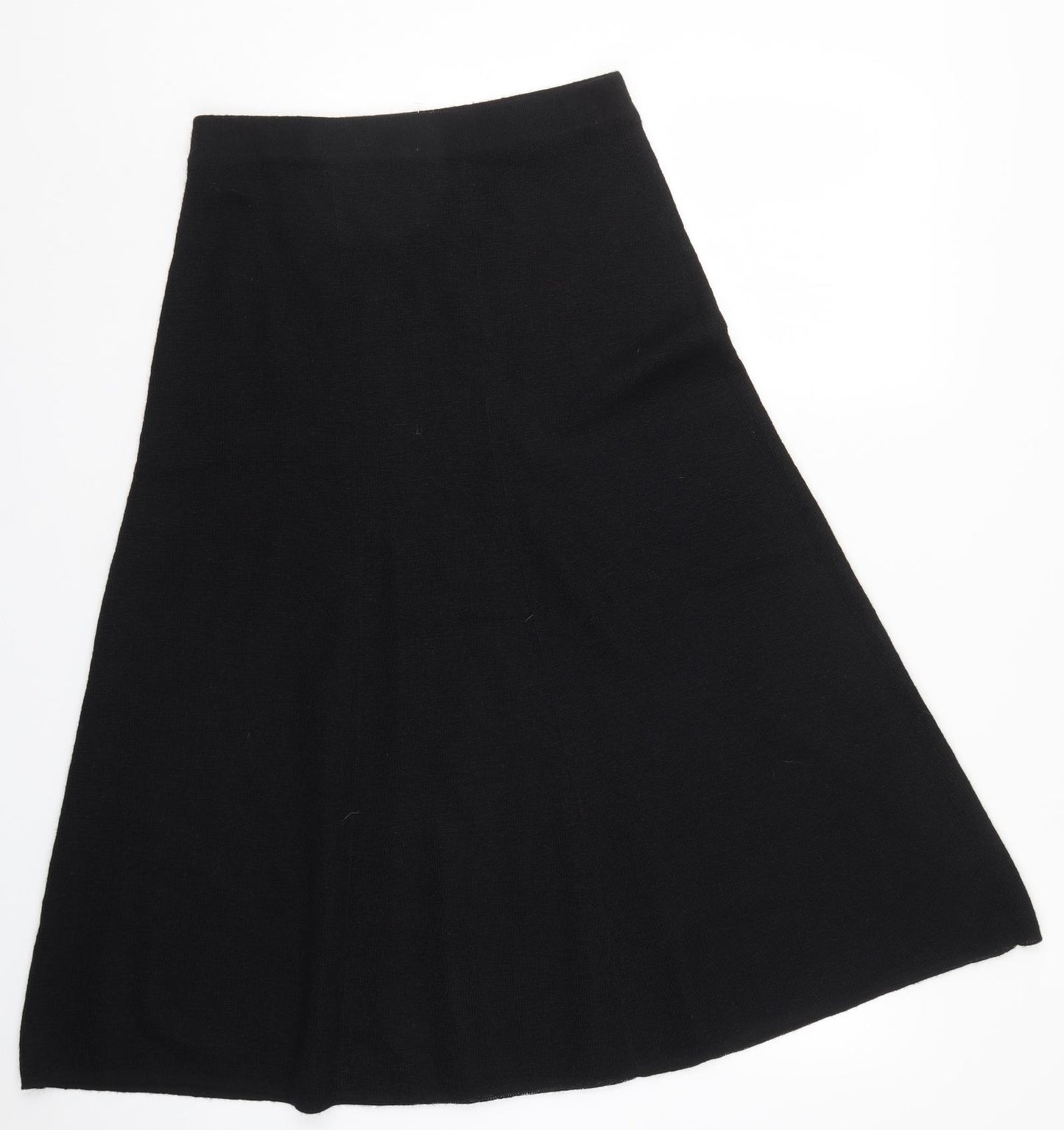 Clos Du Jorat Womens Black  Knit A-Line Skirt Size M