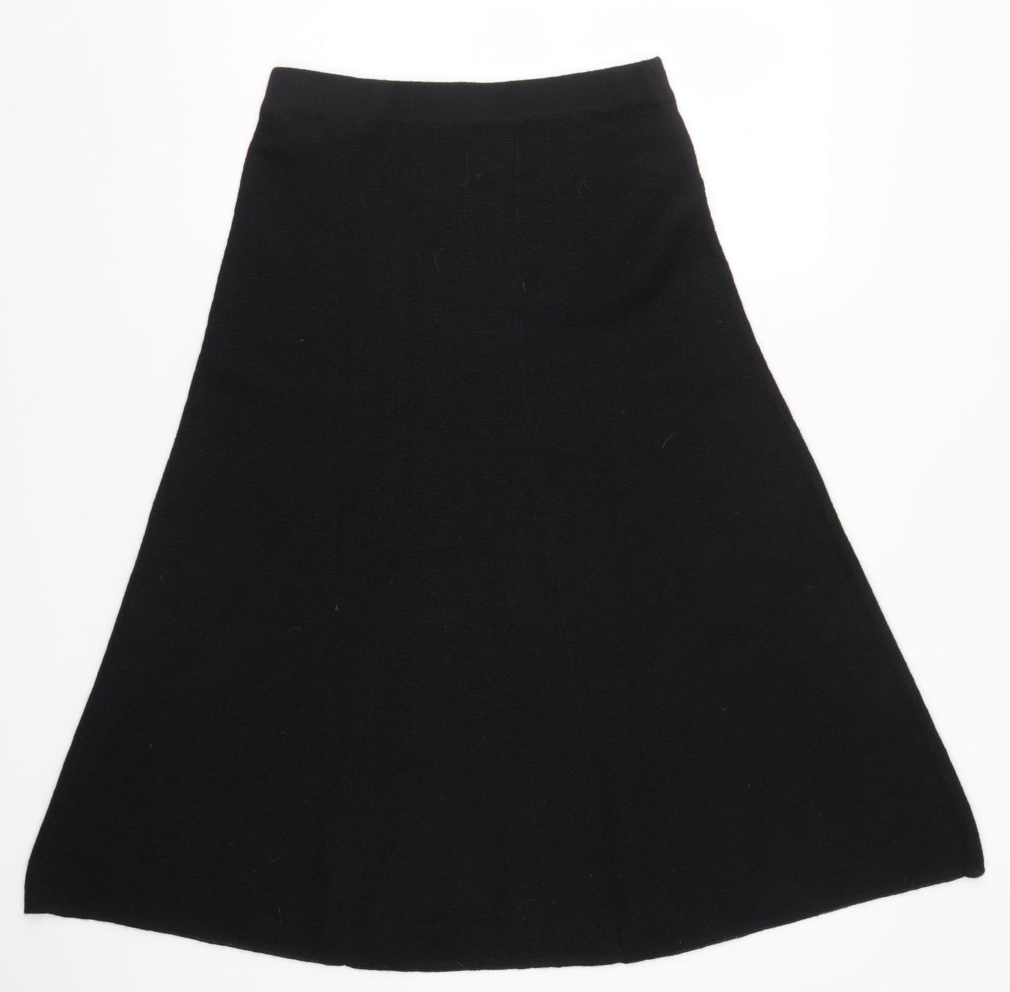Clos Du Jorat Womens Black  Knit A-Line Skirt Size M