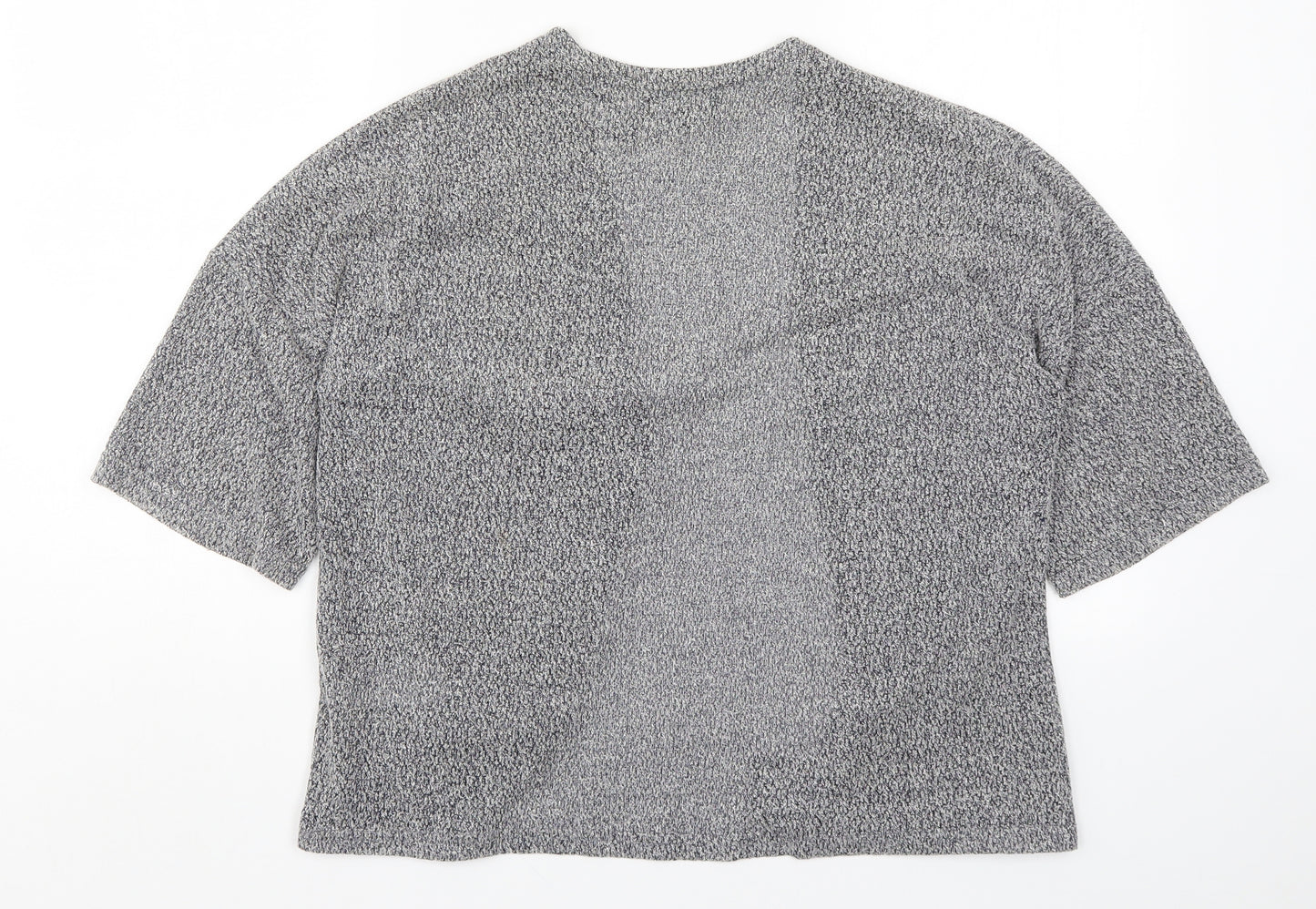 New Look Womens Grey  Knit Cardigan Jumper Size 8