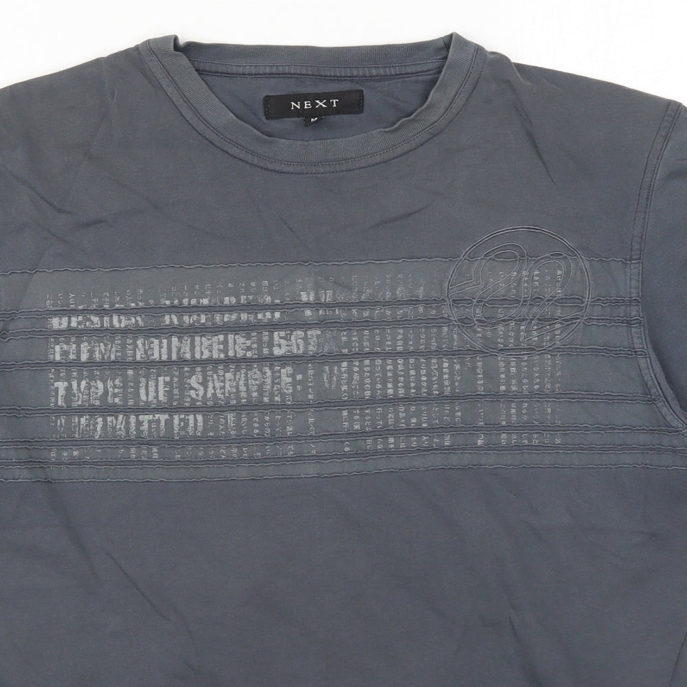 NEXT Mens Grey    T-Shirt Size M