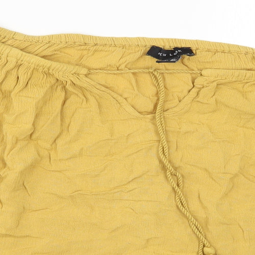 New Look Womens Yellow   Basic Blouse Size 12