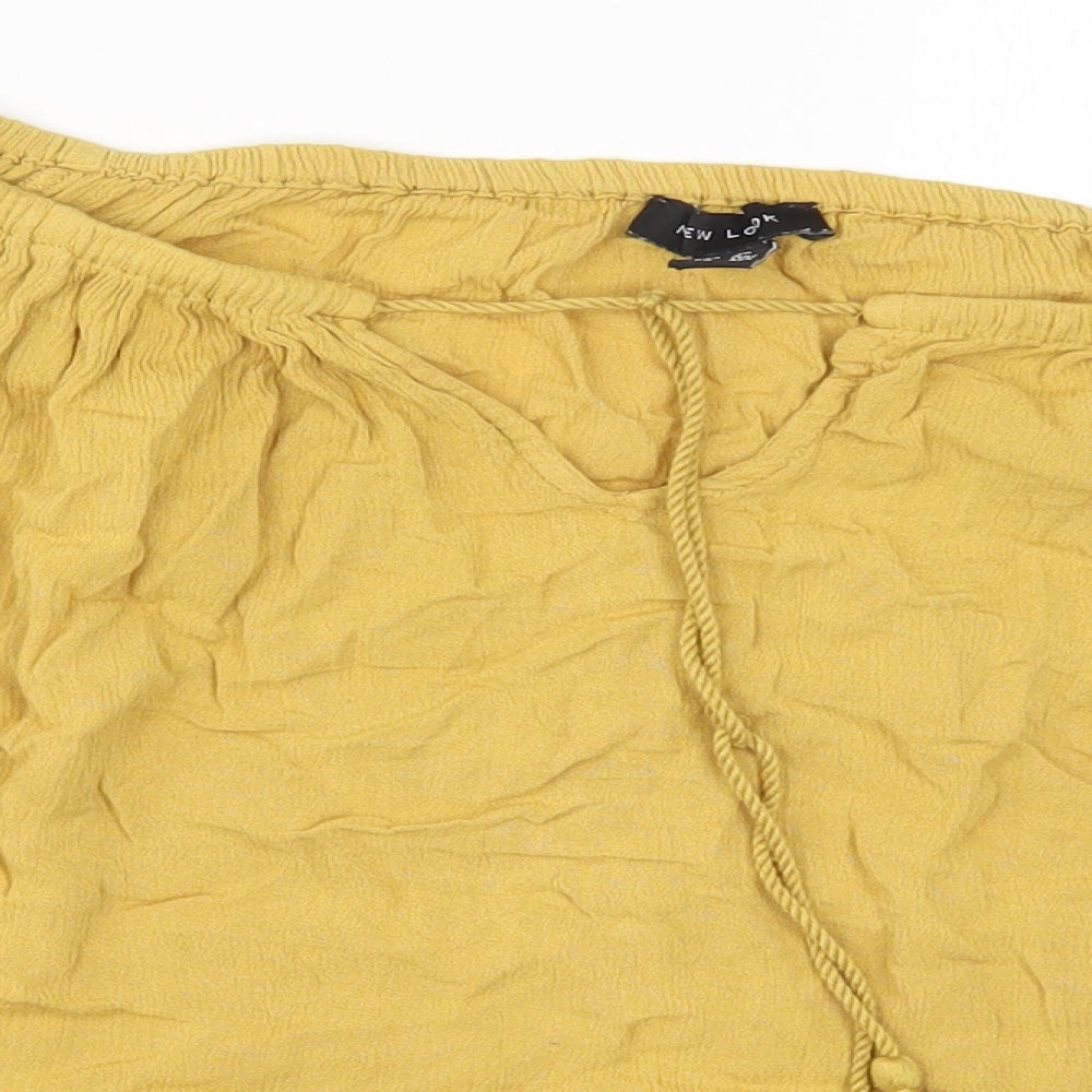 New Look Womens Yellow   Basic Blouse Size 12