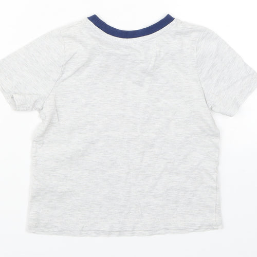 Preworn Boys Grey   Basic T-Shirt Size 4-5 Years  - Harry Potter Platform 9 3/4