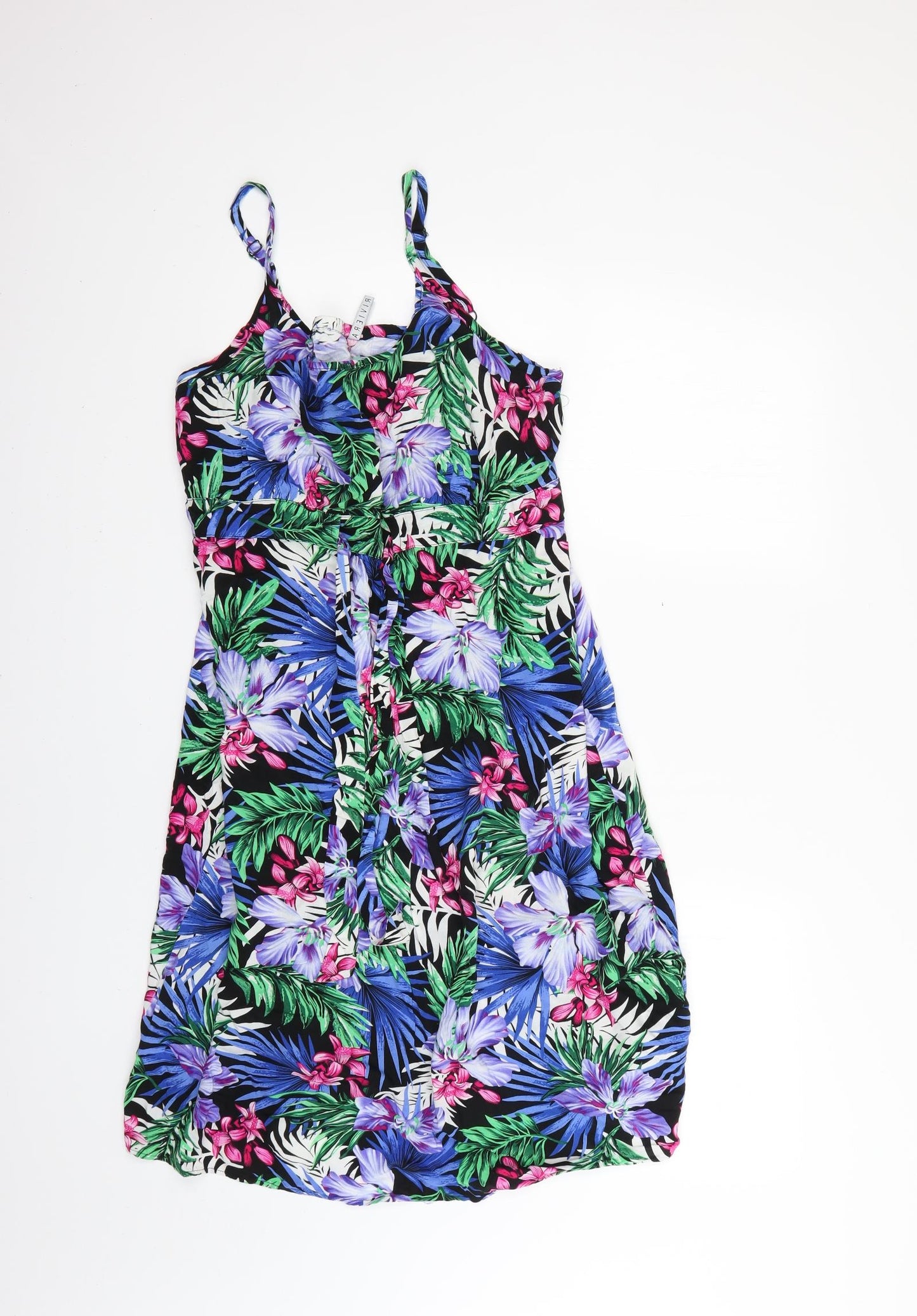BHS Womens Multicoloured Floral  Fit & Flare  Size 16