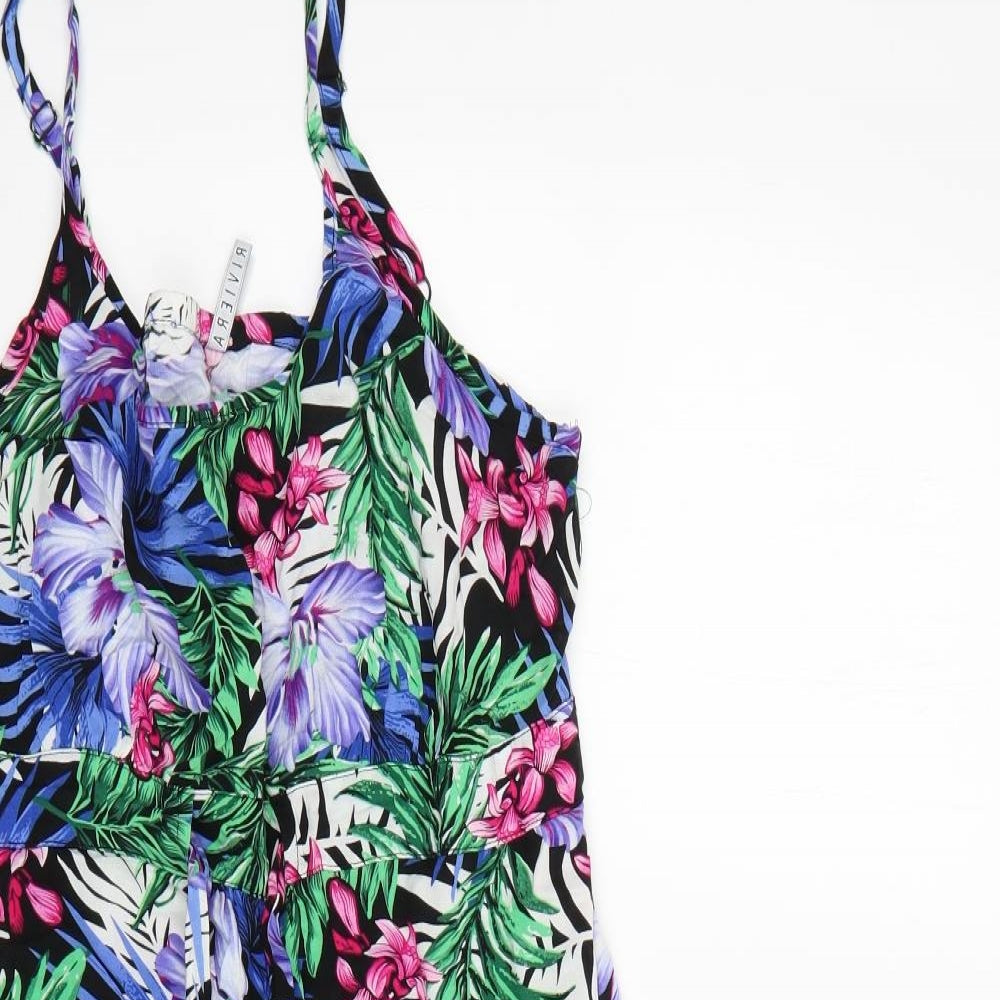 BHS Womens Multicoloured Floral  Fit & Flare  Size 16