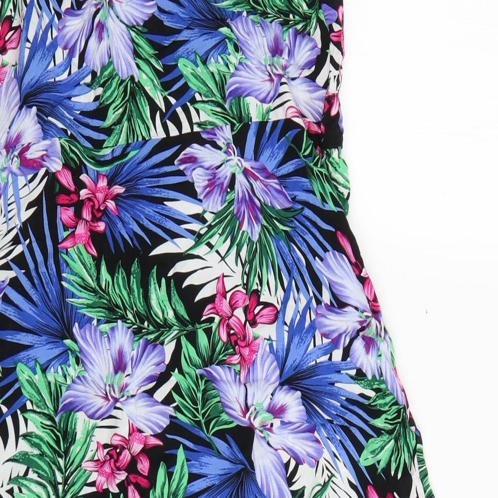 BHS Womens Multicoloured Floral  Fit & Flare  Size 16