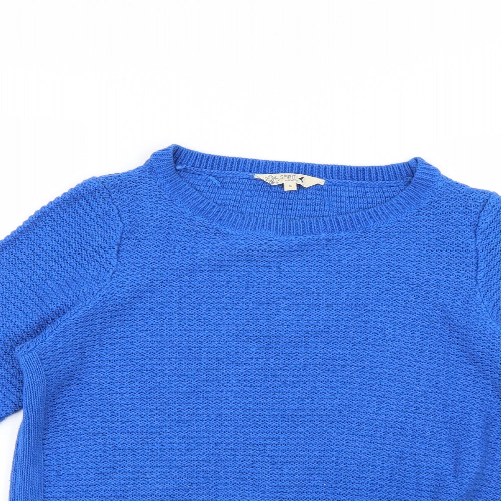 M&Co Womens Blue   Pullover Jumper Size 16