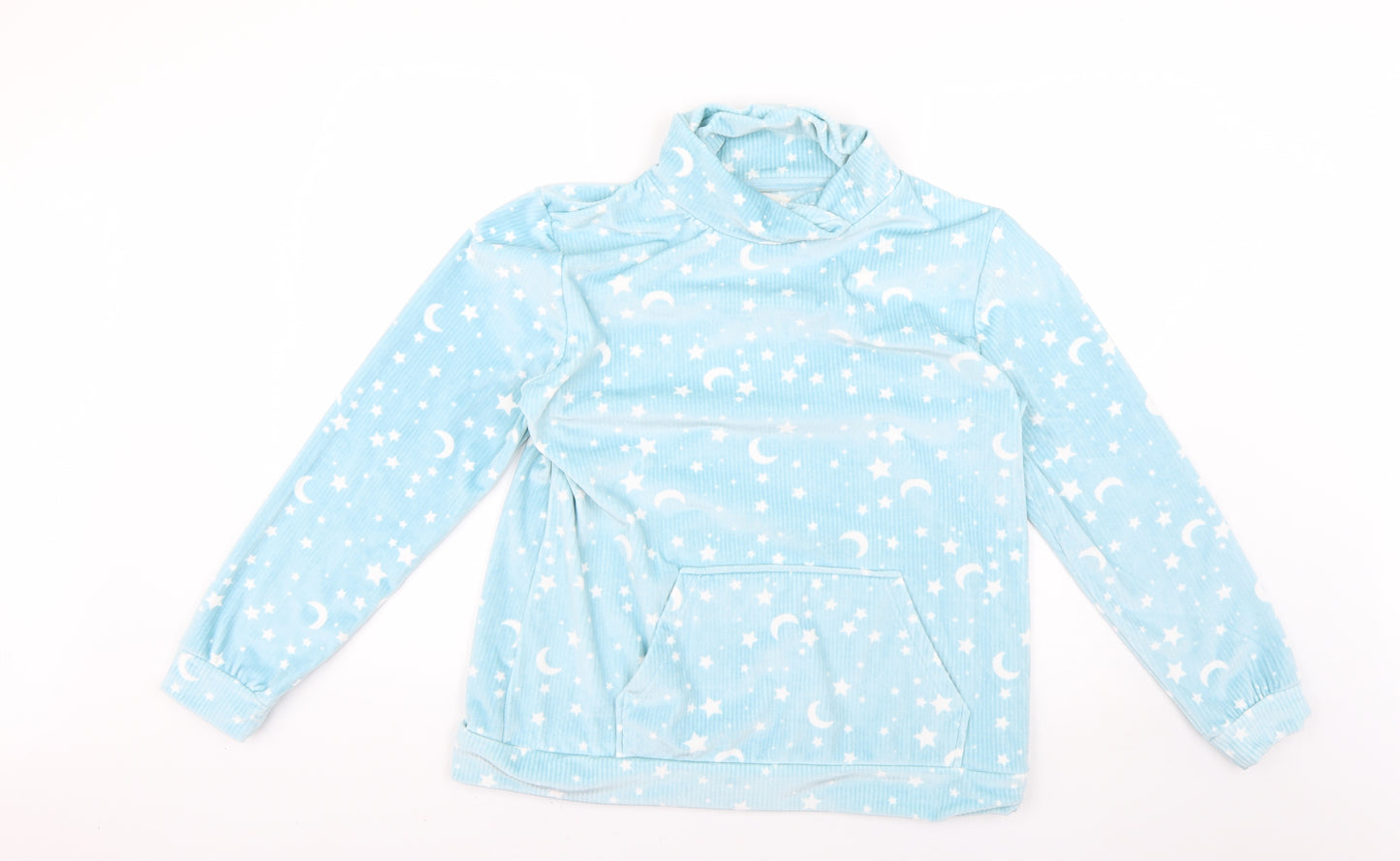 Matalan Womens Blue Geometric  Top Pyjama Top Size M