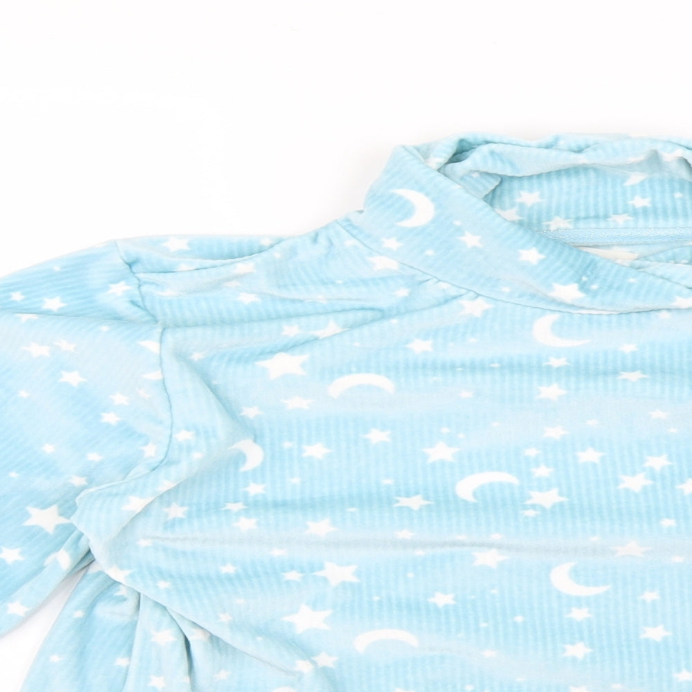 Matalan Womens Blue Geometric  Top Pyjama Top Size M