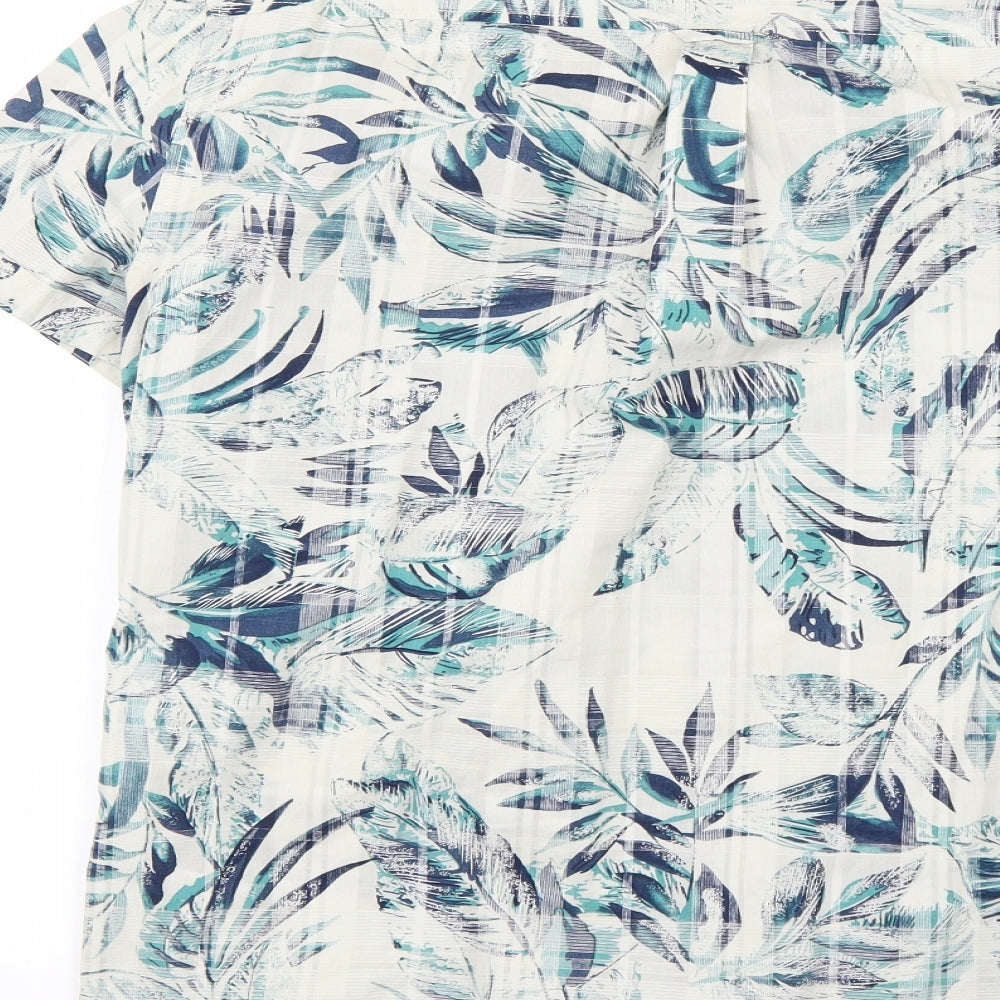 NEXT Mens Multicoloured Floral   Button-Up Size L