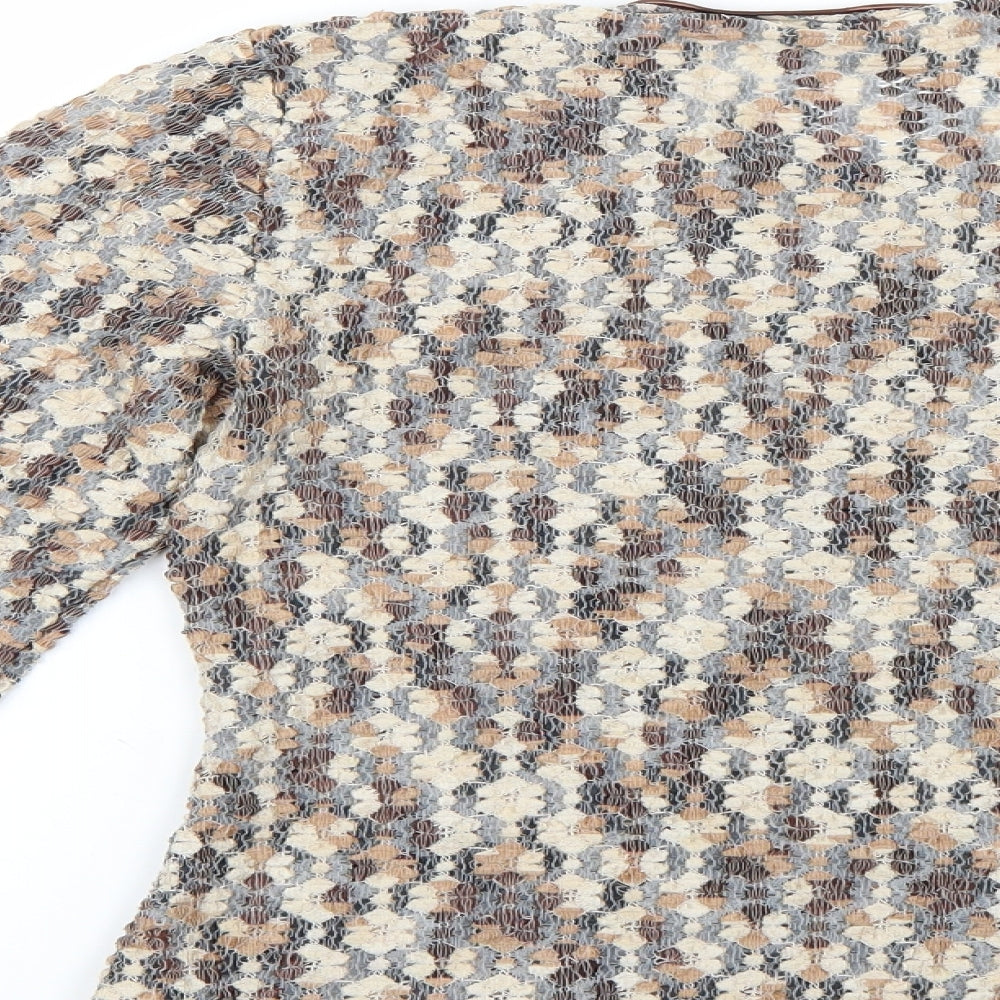 woolworths Womens Multicoloured Geometric  Pullover Jumper Size 14